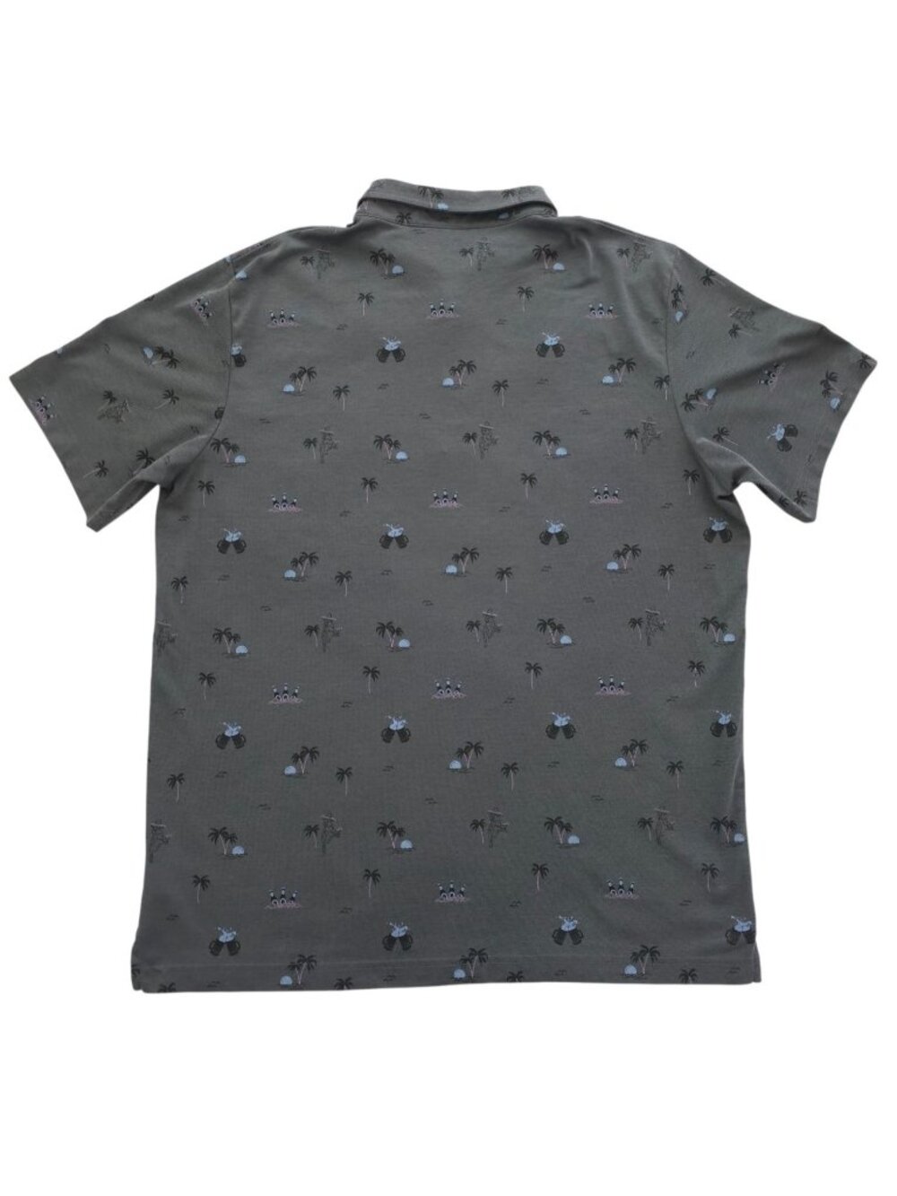 TravisMathew ENSENADA Golf Polo Shirt Pima Cotton Blend Heather Dark Gray XXL - Picture 2 of 6